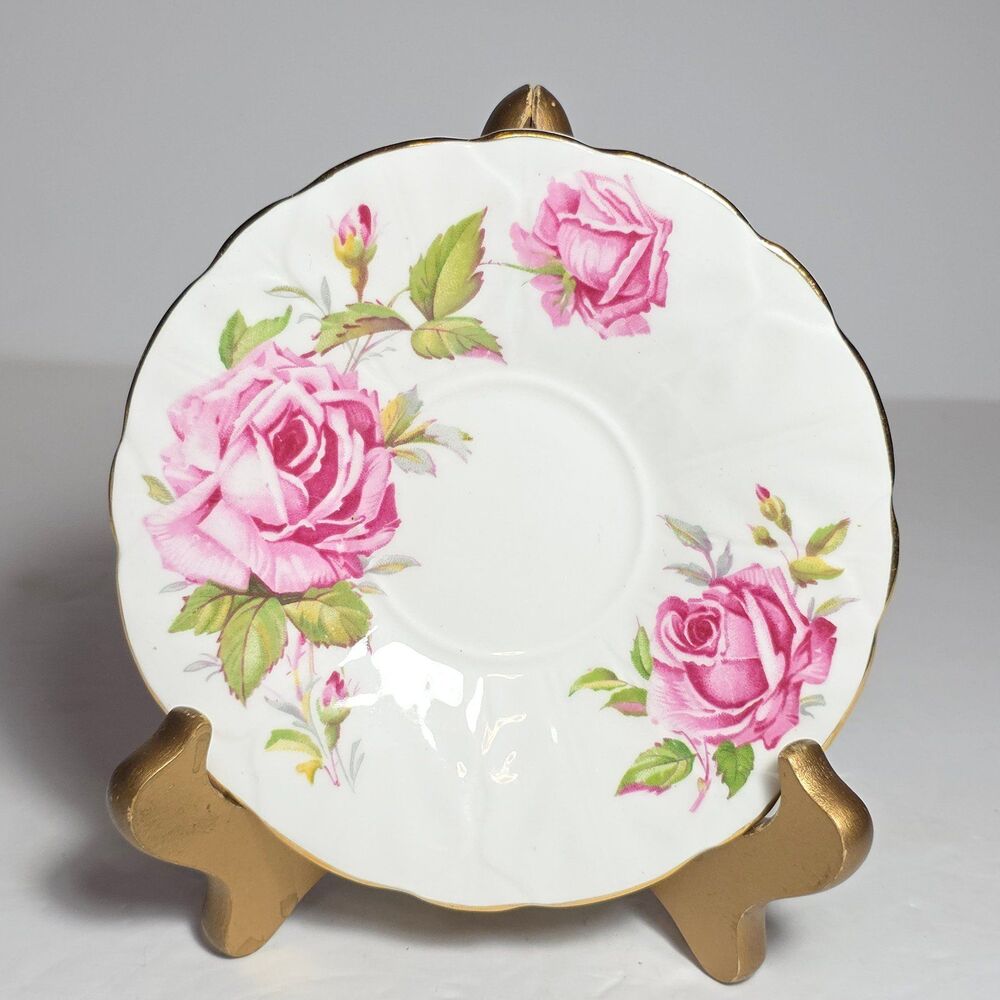 Aynsley Teacup and Saucer Pink Roses - Picture 6 of 10